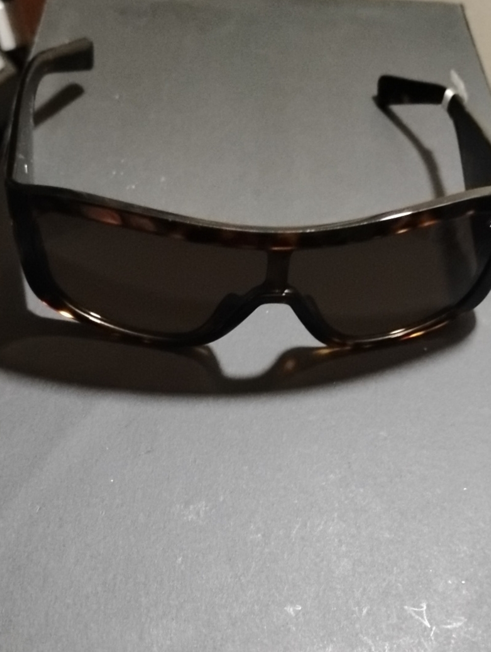 Dolce & Gabbana 670-G65 Tortoiseshell Wrap Sunglasses with Dark Lenses